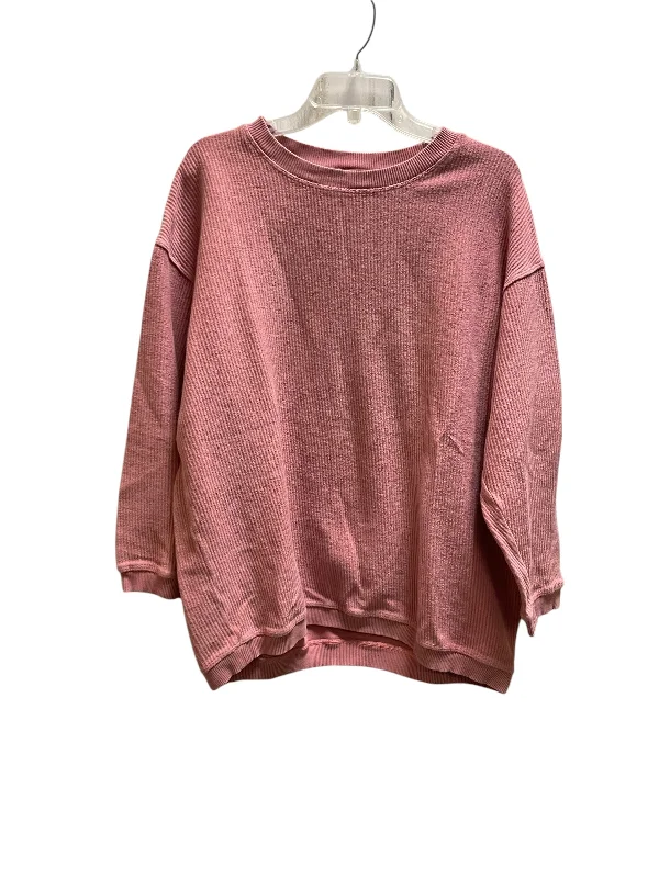 sweatshirts women soft amber -Sweatshirt Crewneck By Aerie In Pink, Size: S