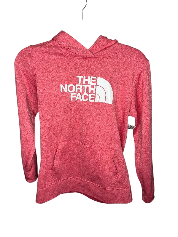 saffron sweatshirts vibrant hue -Sweatshirt Hoodie By The North Face In Red, Size: M