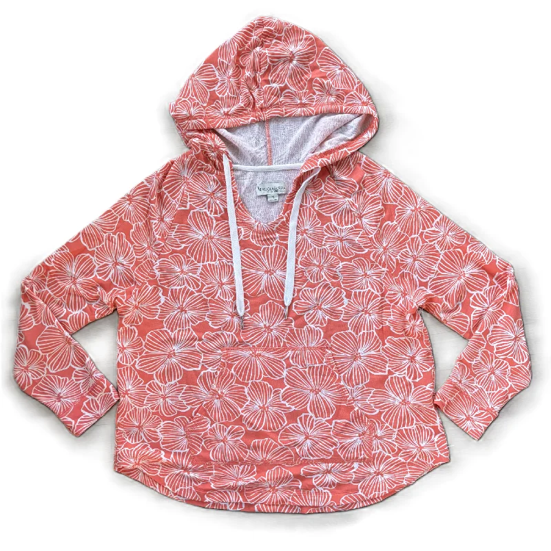 velvet-burlap sweatshirts plush -Sweatshirt Hoodie By Koolaburra By Ugg In Floral Print, Size: M