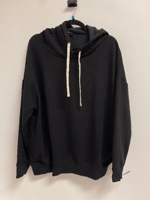 hemp-canvas sweatshirts eco -Sweatshirt Hoodie By Buffalo David Bitton In Black, Size: Xl