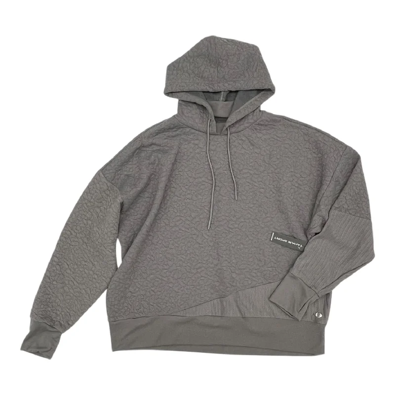 sienna sweatshirts earthy tone -Sweatshirt Hoodie By Tahari By Arthur Levine In Grey, Size:2X