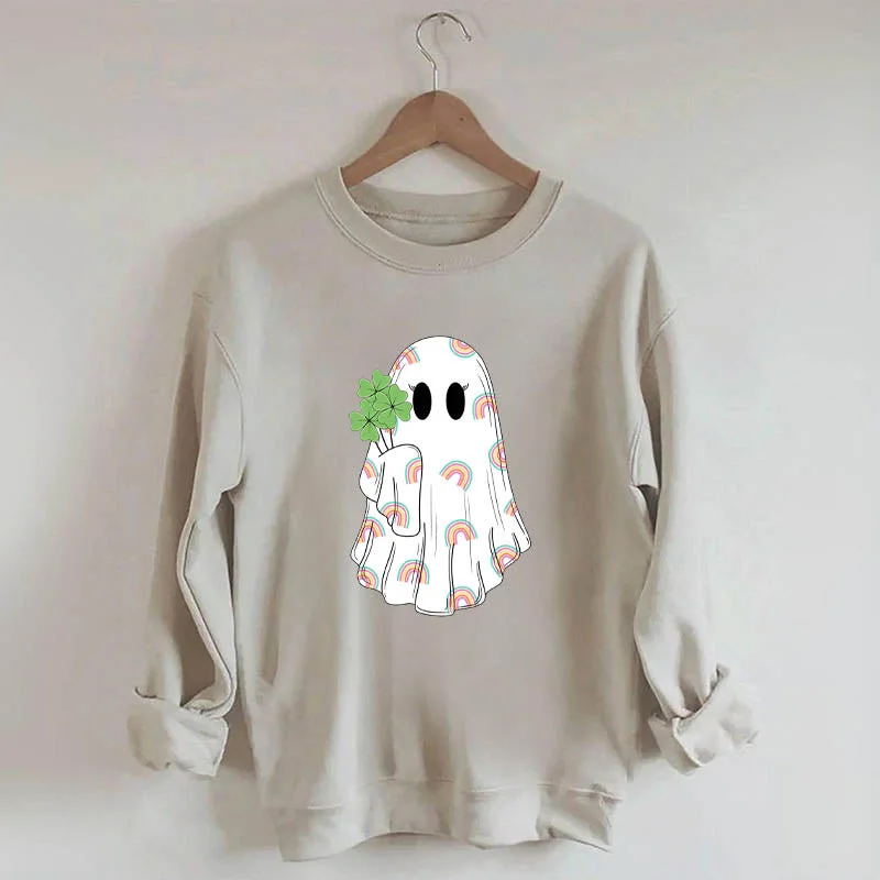 clove sweatshirts rich glow -Funny St Patricks Day Ghost Sweatshirt