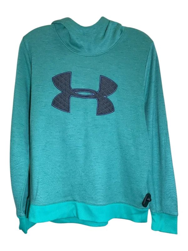 cropped sweatshirts desert trek -Sweatshirt Hoodie By Under Armour In Green, Size: L