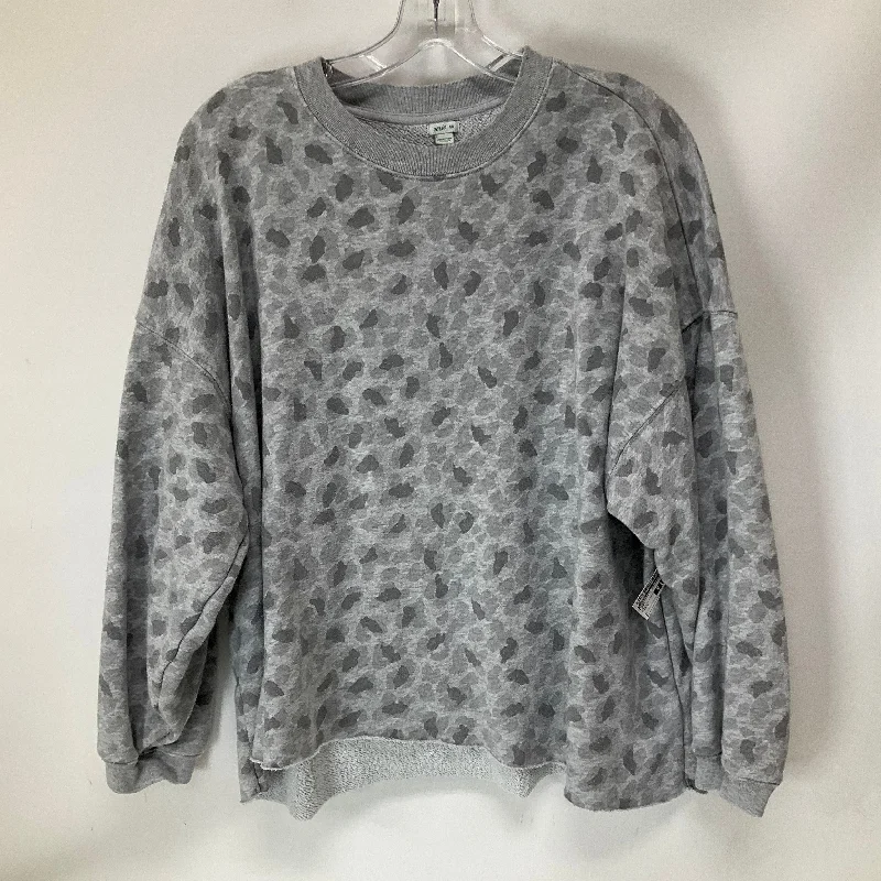 hemp-canvas sweatshirts eco -Sweatshirt Crewneck By Aerie In Grey, Size: S