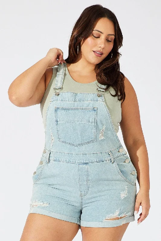 form burst skirts -Denim Overall Shorts Distress