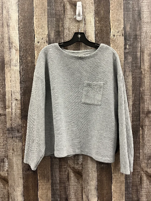 cotton-canvas sweatshirts soft -Sweatshirt Crewneck By A New Day In Grey, Size: M