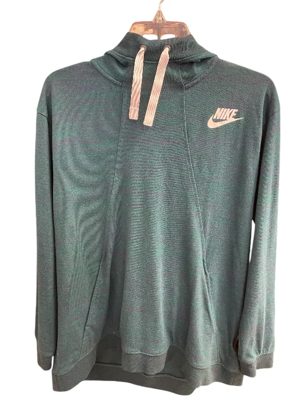 long sweatshirts camp cozy -Sweatshirt Hoodie By Nike In Green, Size: L