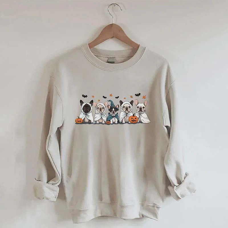 sweatshirts kids starry dusk -Halloween French Bulldog Sweatshirt