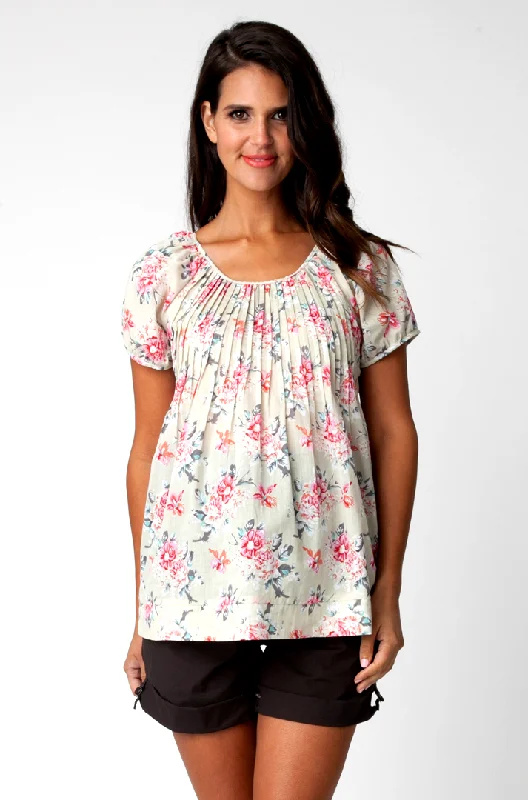 Cotton Voile Primrose Maternity Top Ripe