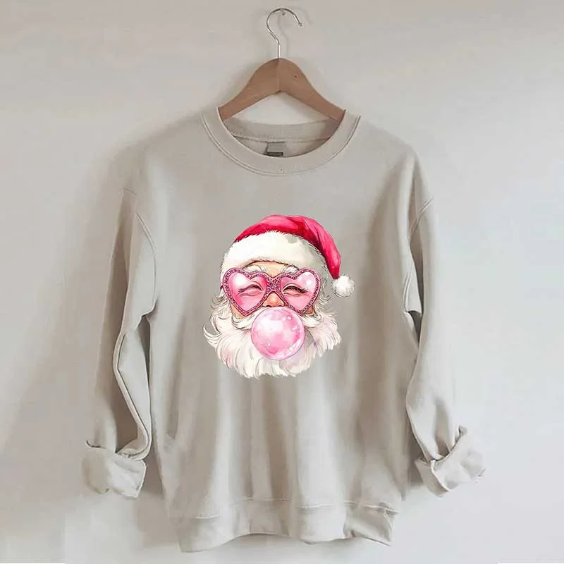 sweatshirts men trail weave -Vintage Santa Christmas Sweatshirt