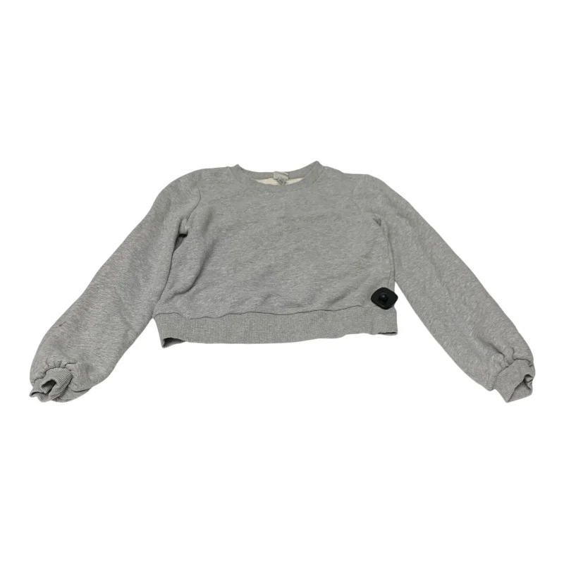 sweatshirts with lattice hem -Sweatshirt Crewneck By A New Day In Grey, Size: Xs