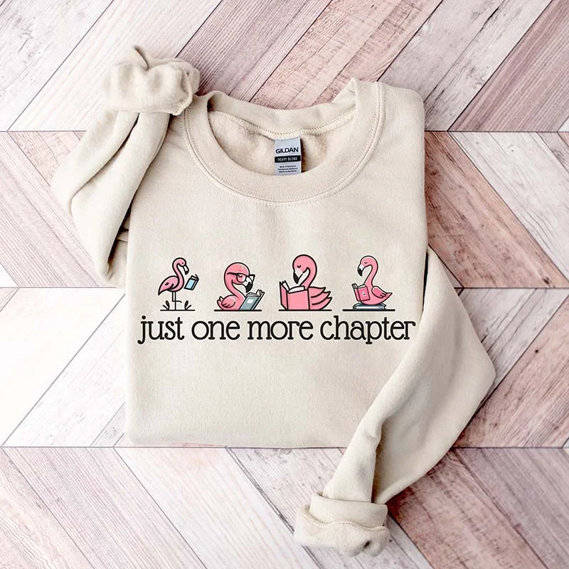 sweatshirts with vented cuffs -Reading One More Chapter Sweatshirt