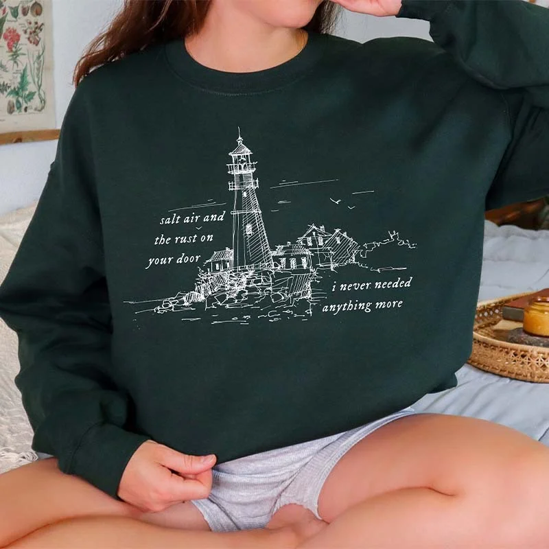 long sweatshirts desert chic -Salt Air August  Storybook Vibe Sweatshirt