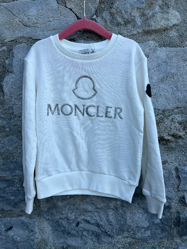 sweatshirts men trail splice -Moncler white sweatshirt  4-5y (104-110cm)