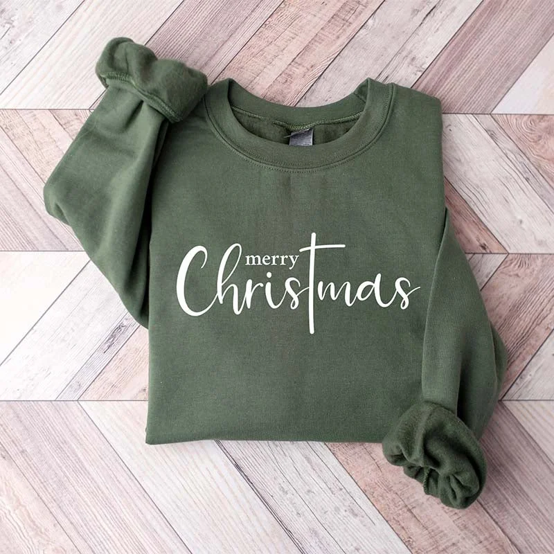 basalt sweatshirts dark sheen -Merry Christmas Holiday Sweatshirt