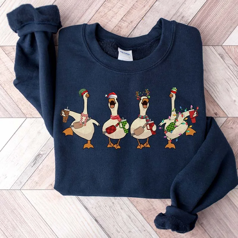 turmeric sweatshirts bold spice -Christmas Gooses Obsessive Cup Disorder Sweatshirt