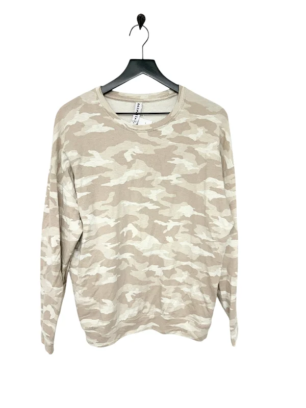 sweatshirts with agate logos -Sweatshirt Crewneck By Athleta In Camouflage Print, Size: M