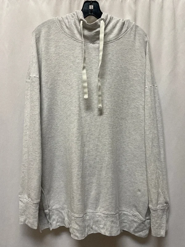 long sweatshirts desert layer -Sweatshirt Hoodie By Athleta In Grey, Size: Xl