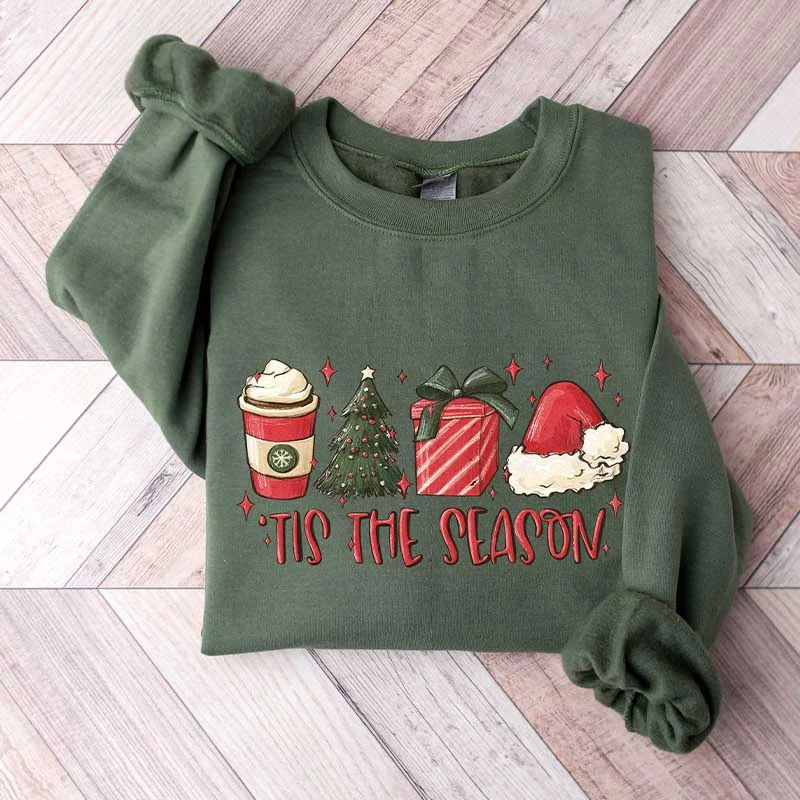 long sweatshirts urban chic -Merry Christmas Tis The Season Sweatshirt