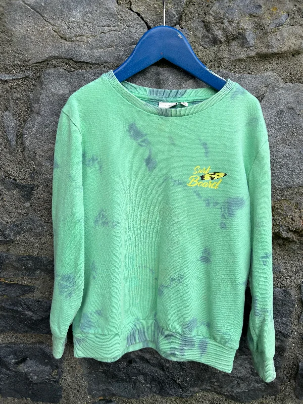 boucle-canvas sweatshirts cozy -Surfboard green sweatshirt  6y (116cm)