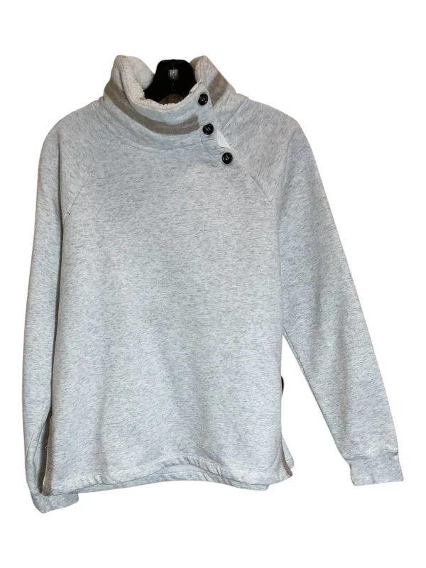 linen-canvas sweatshirts airy -Sweatshirt Collar By Hem & Thread In Cream, Size: S