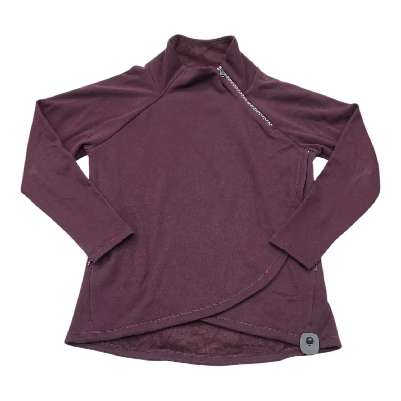 cotton-burlap sweatshirts soft -Sweatshirt Collar By Athleta In Purple, Size: Xl