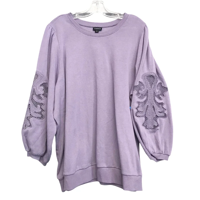 sweatshirts teens cosmic amber -Sweatshirt Crewneck By Torrid In Purple, Size:1X