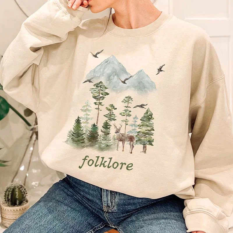 tweed-burlap sweatshirts luxe -Folklore Era Sweatshirt