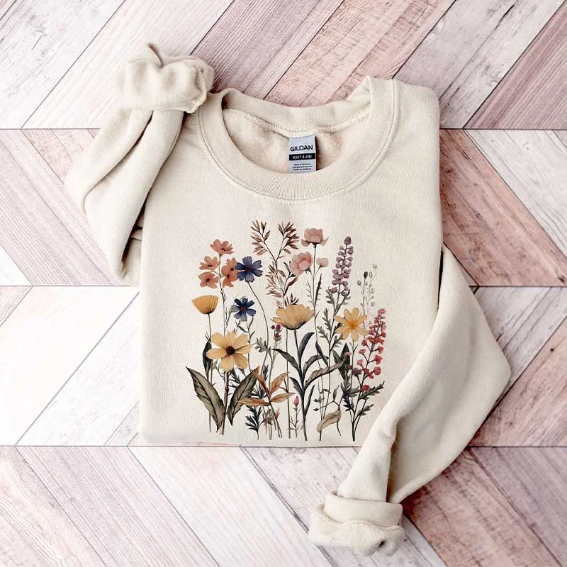 sweatshirts men ridge splice -Flower Lover Women Nature Sweatshirt