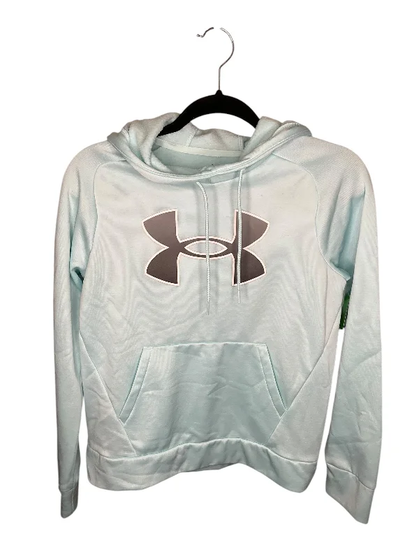 velvet-burlap sweatshirts plush -Athletic Sweatshirt Hoodie By Under Armour In Blue, Size: Xs