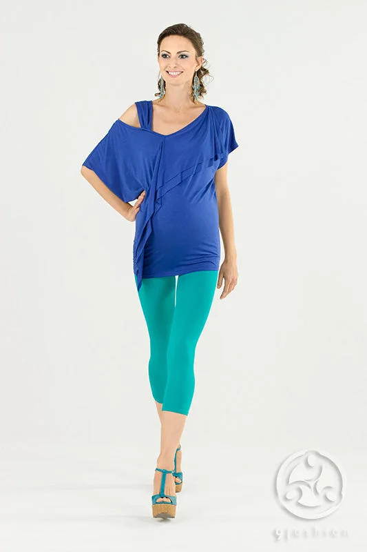 Andrea Maternity Top 9Fashion Cornflower Blue