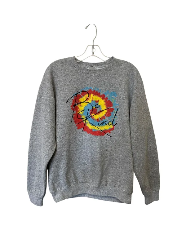 sweatshirts women soft amber -Sweatshirt Crewneck By Gildan In Grey, Size: M