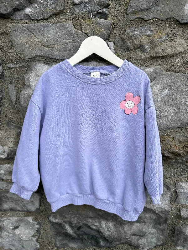 sweatshirts with shell logos -Bloom&grow lilac sweatshirt 4-5y (104-110cm)