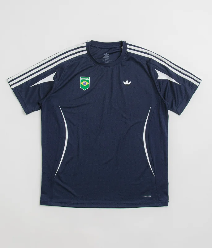 mid calm t-shirts -Adidas Brasil Aeroready Jersey - Collegiate Navy