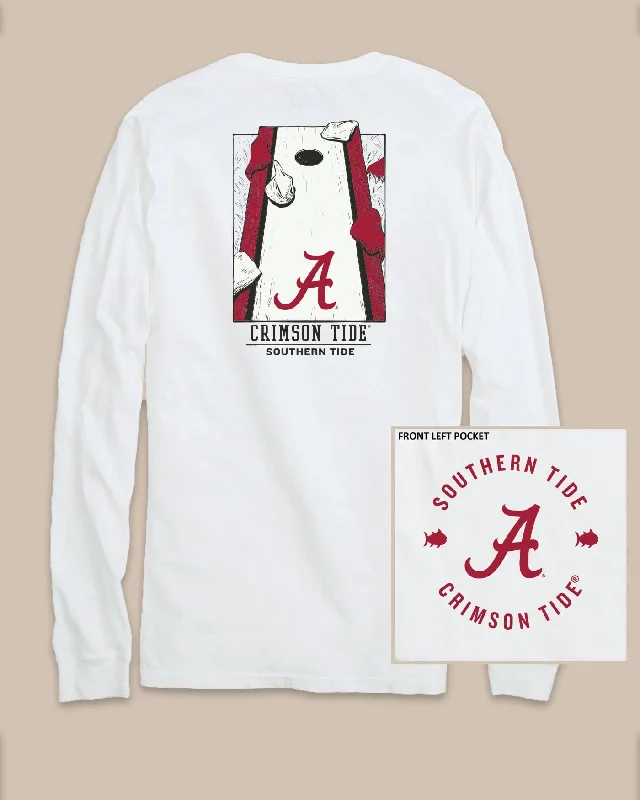 trail rugged t-shirts -Alabama Crimson Tide Gameday Cornhole Board T-Shirt