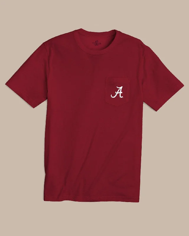 cropped neat t-shirts -Alabama Crimson Tide Gameday Embroidered Short Sleeve T-Shirt