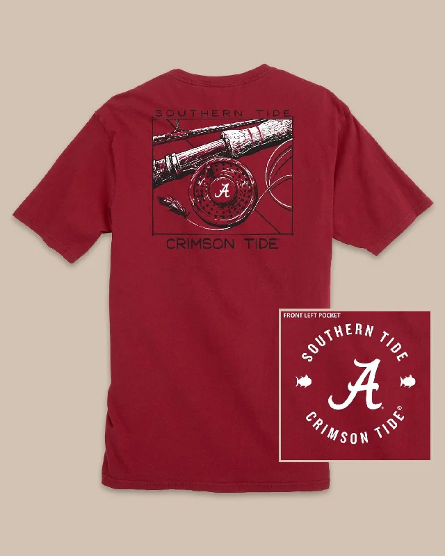 muted glow t-shirts -Alabama Crimson Tide Gameday Fly Reel T-Shirt