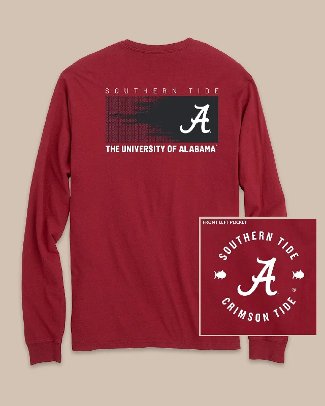 vibrant pop t-shirts -Alabama Crimson Tide Gameday Hexagon Gradient T-Shirt