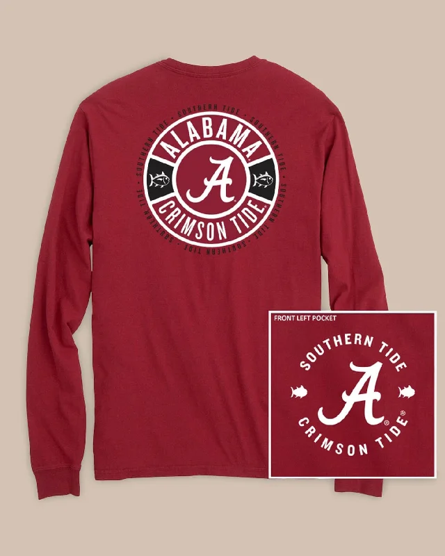 breezy gym t-shirts -Alabama Crimson Tide Ring Badge T-Shirt