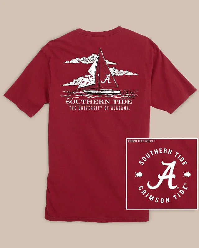 frayed dash t-shirts -Alabama Crimson Tide Skipjack Sailing T-Shirt