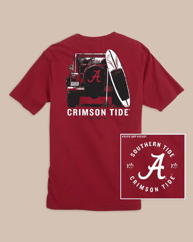 taupe glow t-shirts -Alabama Crimson Tide Road Trip Short Sleeve T-Shirt