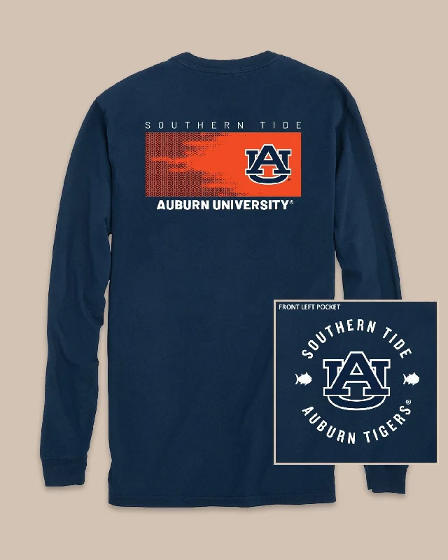 khaki shine t-shirts -Auburn Tigers Gameday Hexagon Gradient T-Shirt