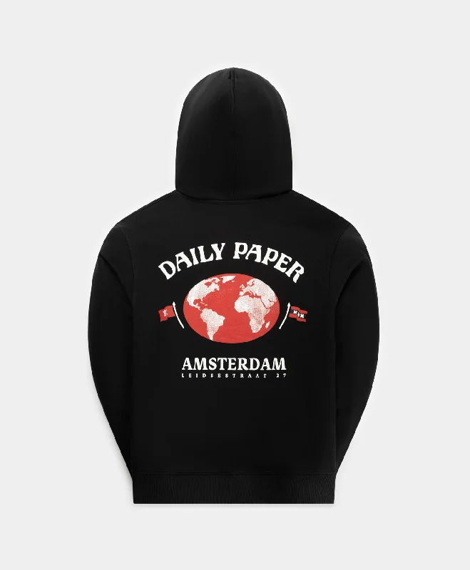 puff trim t-shirts -Black Amsterdam Store Hoodie