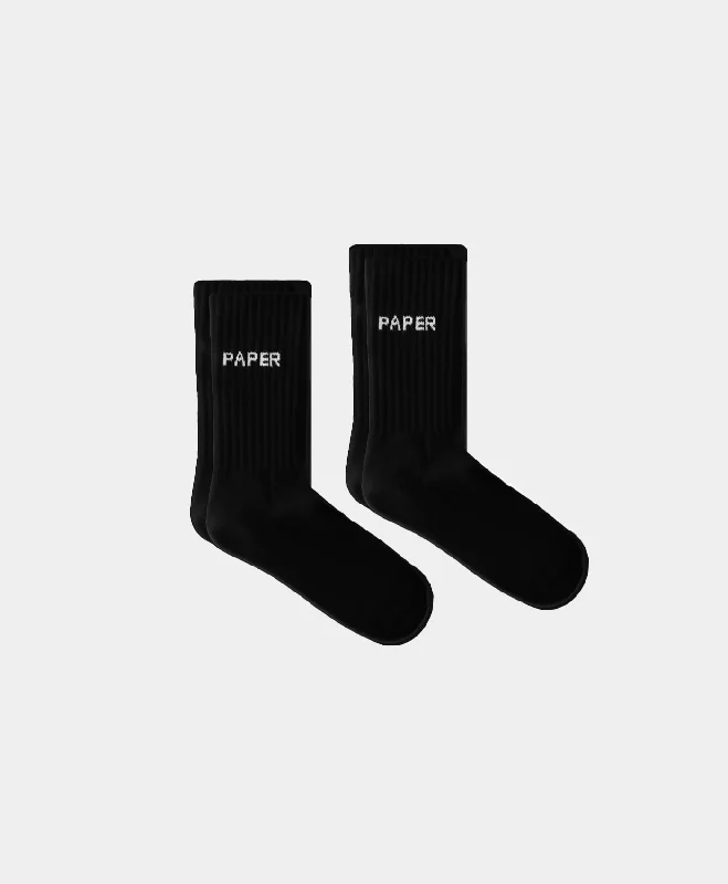 women’s travel t-shirts -Black Etype Sock 2-Pack