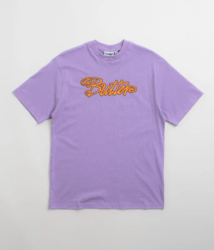 coastal airy t-shirts -Butter Goods Jive T-Shirt - Washed Grape