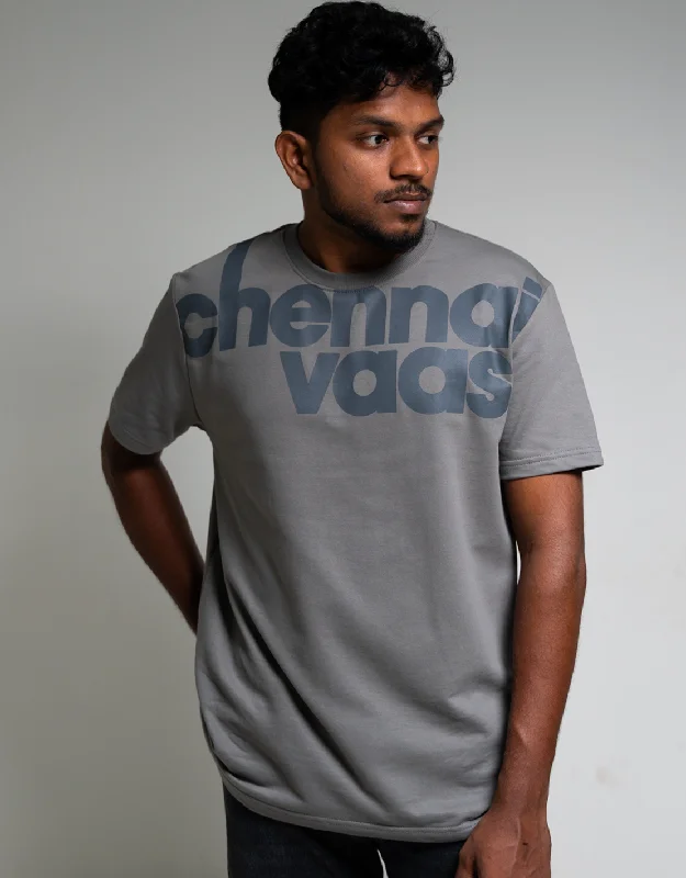 value cozy t-shirts -CHENNAI VAASI GREY T-SHIRT