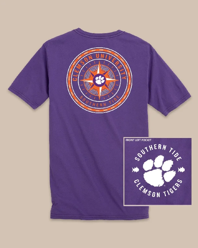 maternity vivid t-shirts -Clemson Tigers Gameday Collegiate Compass T-Shirt