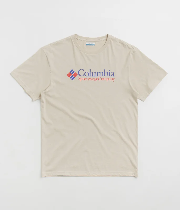 blush pop t-shirts -Columbia CSC Basic Logo T-Shirt - Dark Stone / CSC Retro Logo