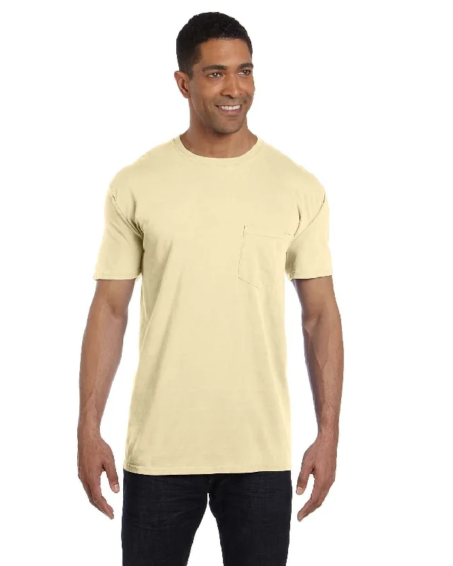 flare gym t-shirts -Comfort Colors Garment-Dyed Pocket T-Shirt | Banana