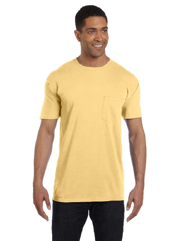 cargo dash t-shirts -Comfort Colors Garment-Dyed Pocket T-Shirt | Butter